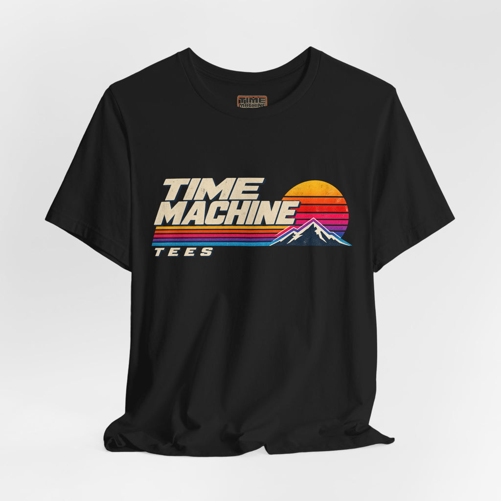 Time Machine Tees – Vintage 80s Sunset Logo T-Shirt