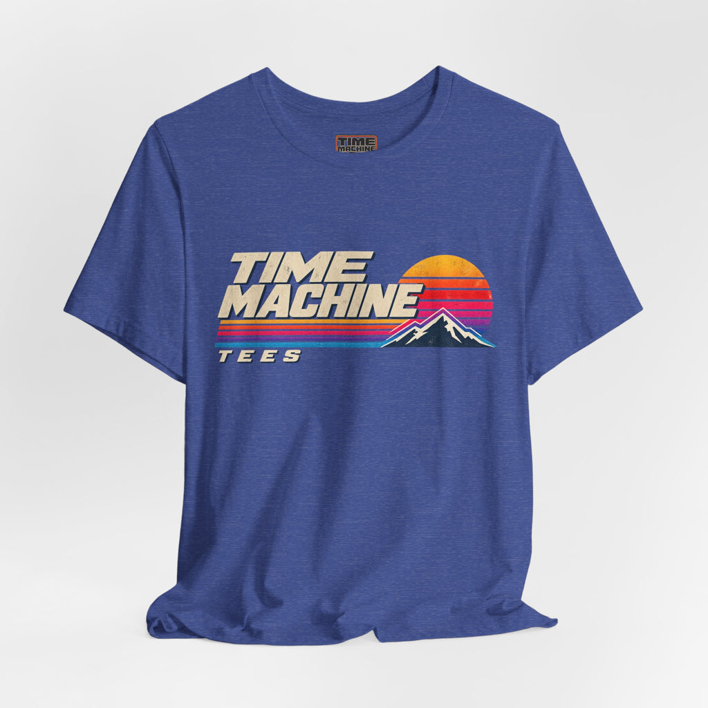 Time Machine Tees – Vintage 80s Sunset Logo T-Shirt