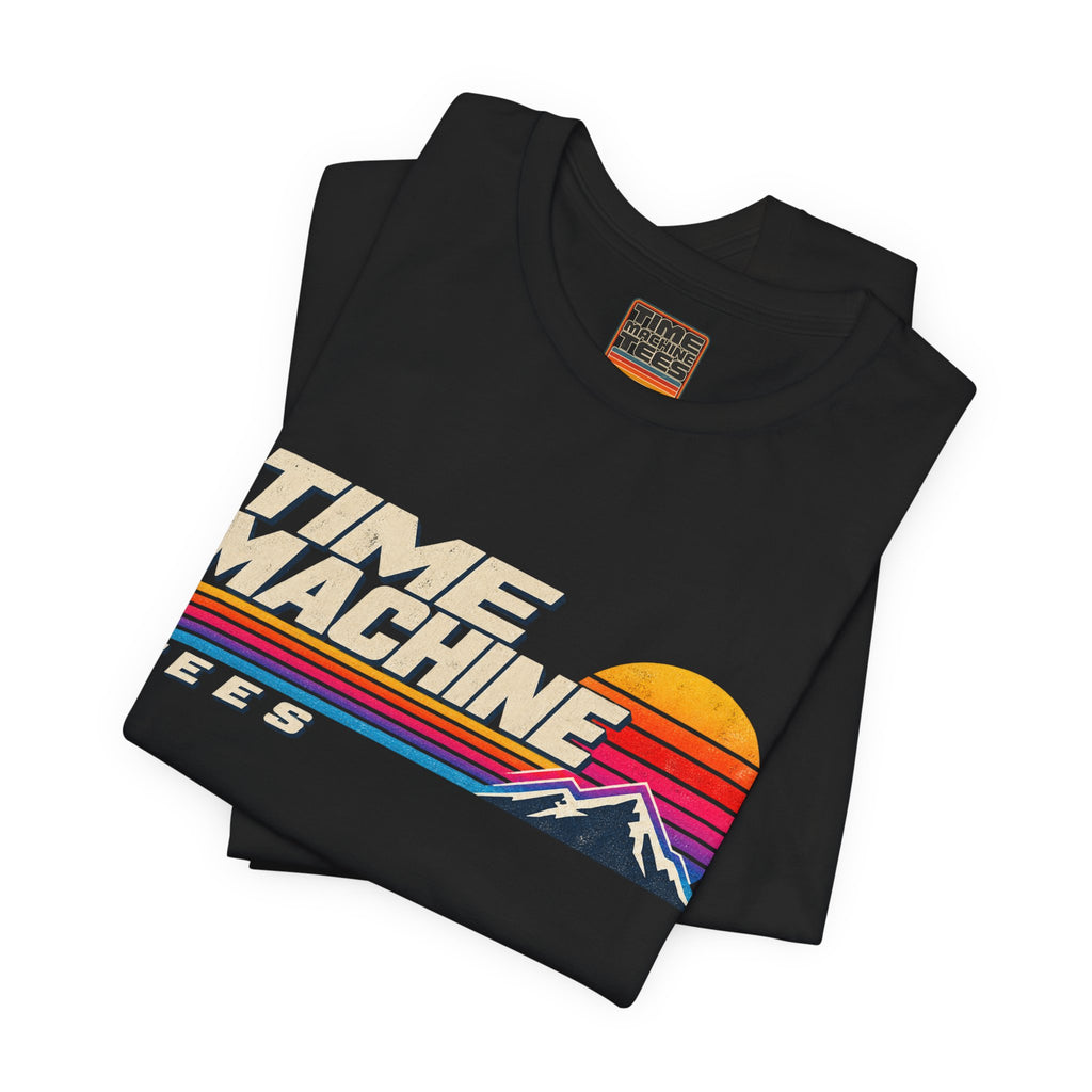 Time Machine Tees – Vintage 80s Sunset Logo T-Shirt
